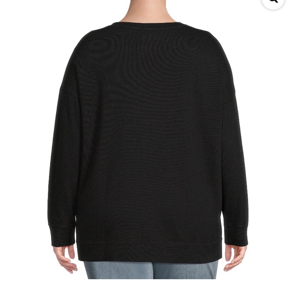 🆕Terra & Sky Women's Plus Size FrenchTerry Sweatshirt - Picture 4 of 8